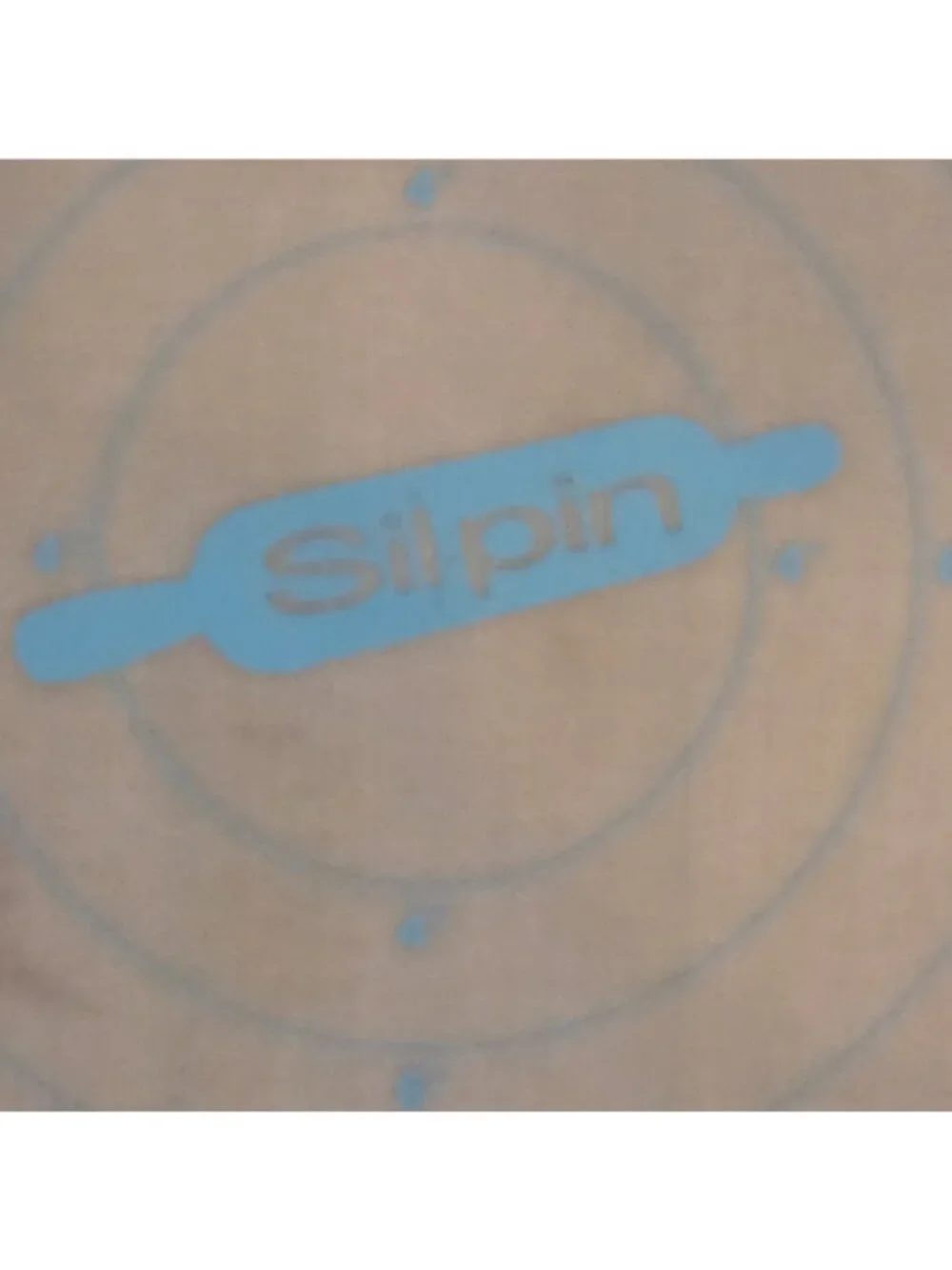Sil-pin Silicone Rolling Pin and Pastry Mat Aqua Food Safe